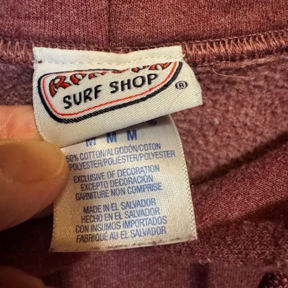Ron Jon Surf Shop Maroon Hoodie Men's MED Sweatshirt‎ Surfboards Ocean City MD - Picture 4 of 12